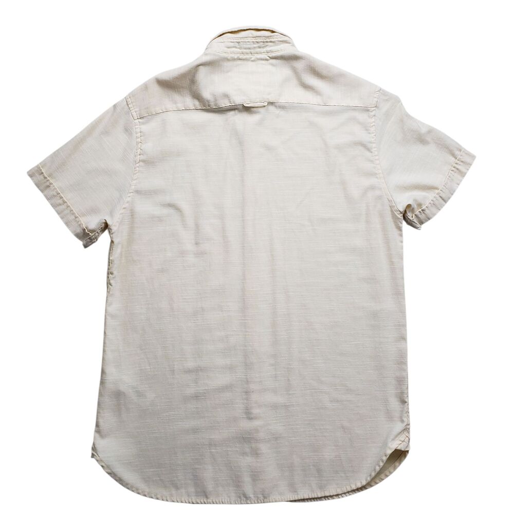 Denim and Flower Ricky Singh Shirt Mens Medium Yellow Short Sleeve Preppy - Picture 8 of 9